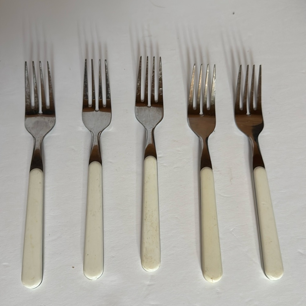 5 Melamine Stainless Steel‎ Forks Alco